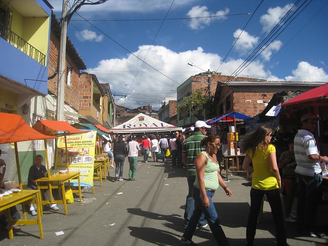 Charity block party in Medellin Charity block party in Medellin