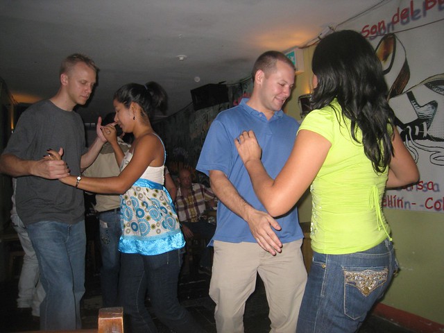 Salsa dancing at La Rumbantela