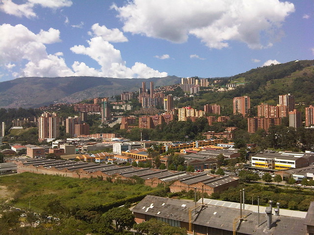 View toward the San Diego neighborhood in Medellin. View toward the San Diego neighborhood in Medellin.
