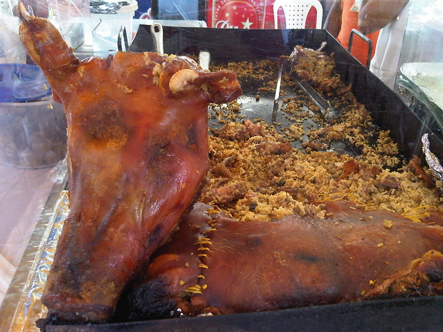One food vendor was all about the pork! One food vendor was all about the pork!