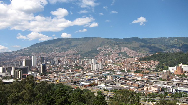 Medellin, Colombia View toward downtown Medellin, Colombia