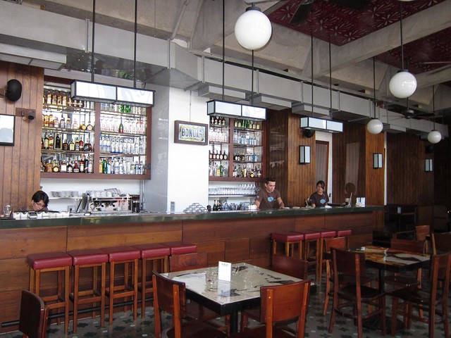 The bar at Bonuar Restaurant The bar at Bonuar Restaurant