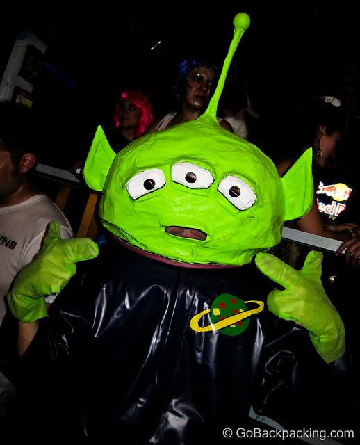 This alien guy was constantly having his photo taken. This alien guy was constantly having his photo taken.