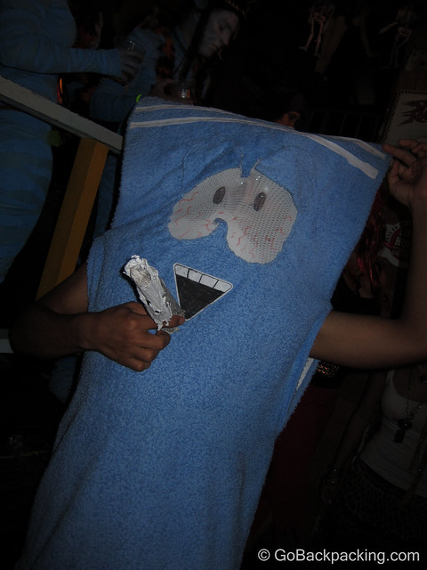 Towlie from South Park I don't watch South Park, but Mike informed me this is the Towlie character - a towel that does cocaine.