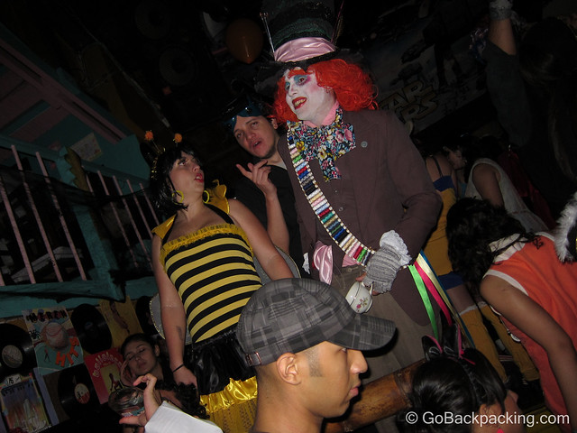 The Mad Hatter The Mad Hatter costume from Tim Burton's Alice in Wonderland was the most popular custome for the guys.