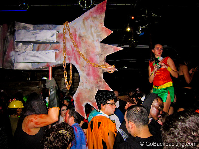 The executuioner wielding a massive axe/hammer This executioner was wielding a massive axe/hammer. Wherever he was amongst the clubs, the giant size of the hammer commanded respect.