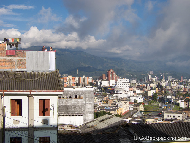Manizales Colombia Overlooking Manizales Colombia