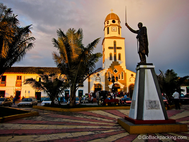 Salento's main church and plaza Salento's main church and plaza