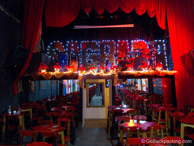 Inside a spacious Envigado bar Inside a spacious Envigado bar