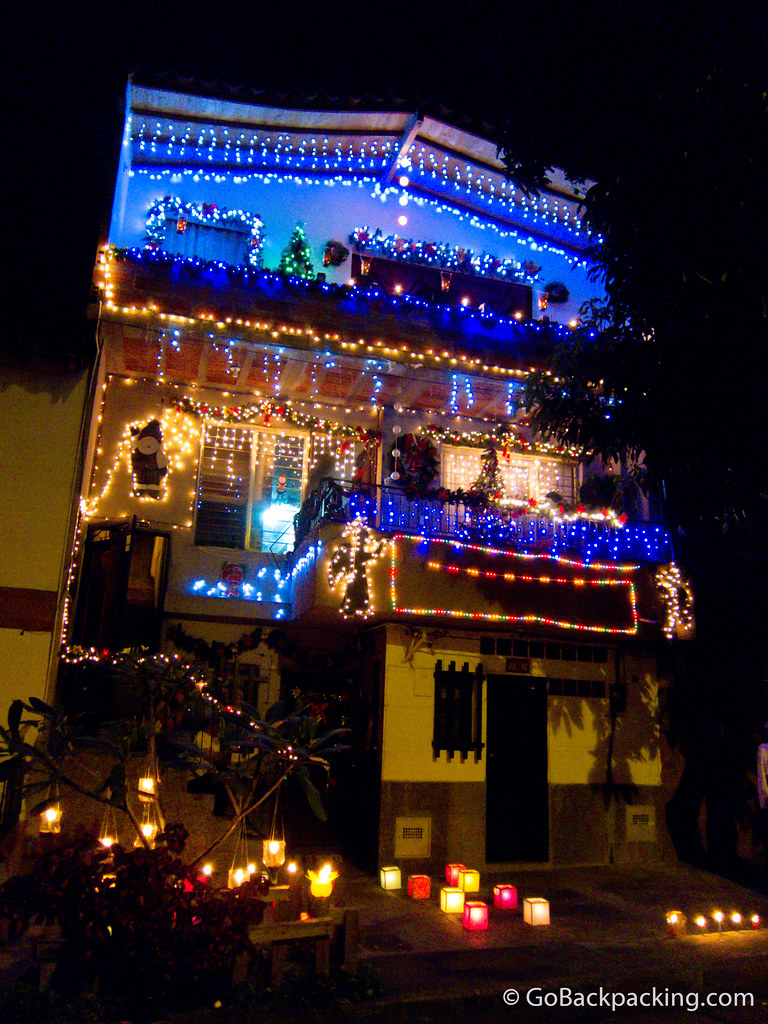 Decoraciones navideñas en Envigado