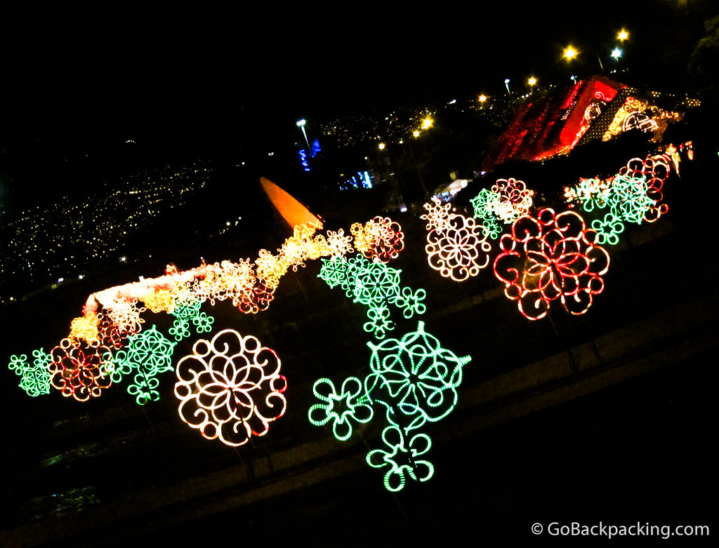 Holiday lights in Medellin Holiday lights in Medellin