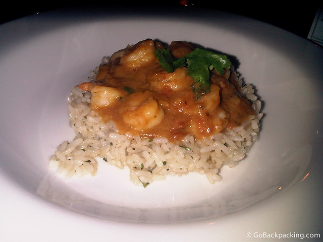 Dinner: Shrimp gumbo with rice Dinner: Shrimp gumbo with rice