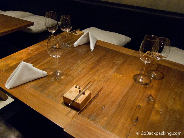 Montaje de mesa en El Cielo Montaje de mesa en El Cielo