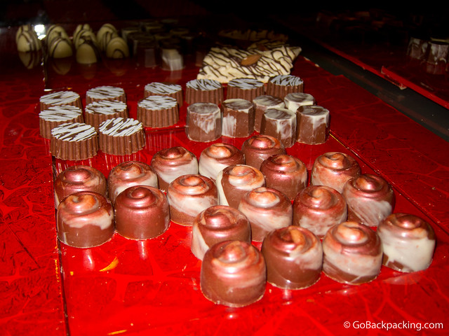 Various chocolate truffles Various chocolate truffles