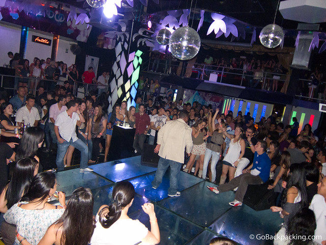 Late night reggaeton performance