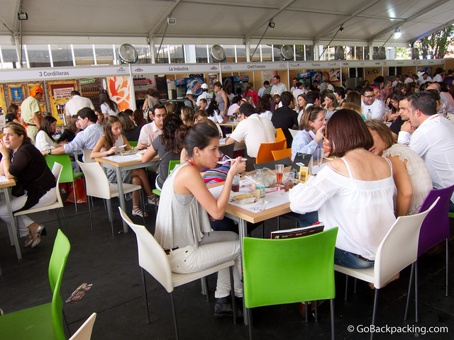 Outdoor cafeteria Outdoor cafeteria with local restaurants