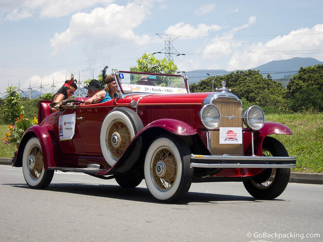 Antique car parade A 1931 Buick participates in the annual antique car parade