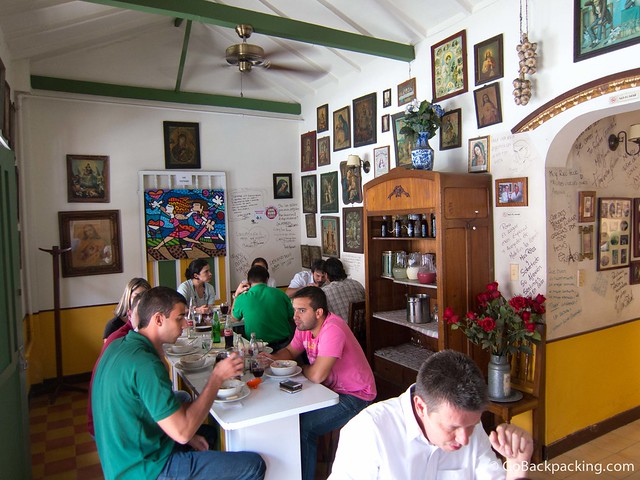 Informal dining area The informal dining area in the front of the restuarant