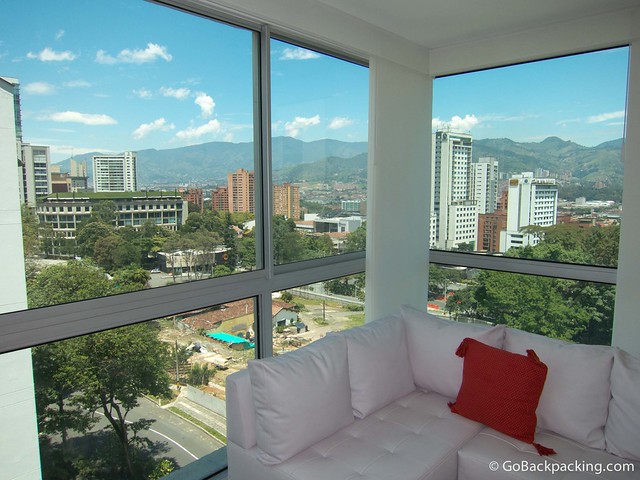 La vista a la montaña desde mi apartamento