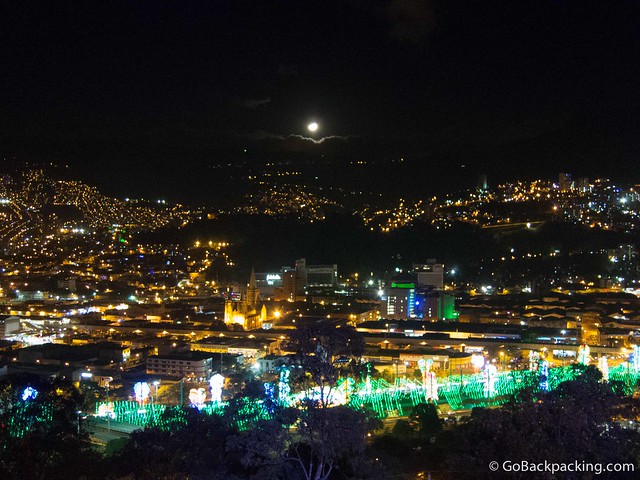 View of the Medellin River from Pueblito Paisa