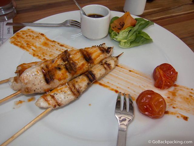 Chicken satay appetizer Chicken satay appetizer