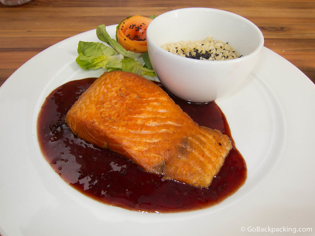 Salmon with blackberry sauce Salmon with blackberry sauce