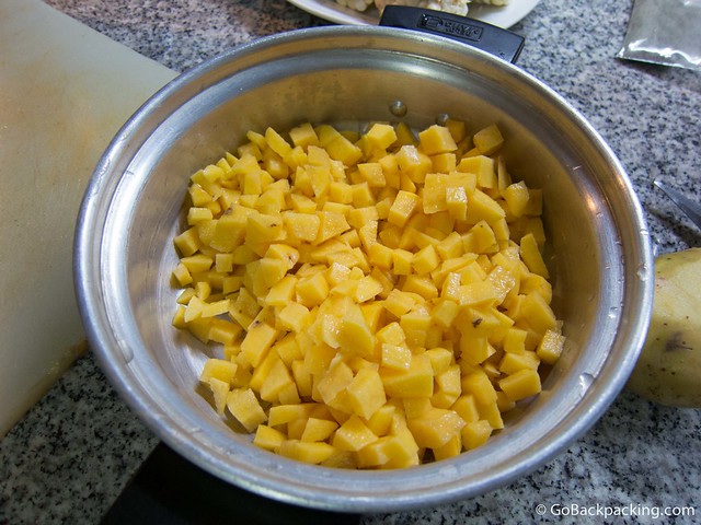 Diced potatoes Diced potatoes