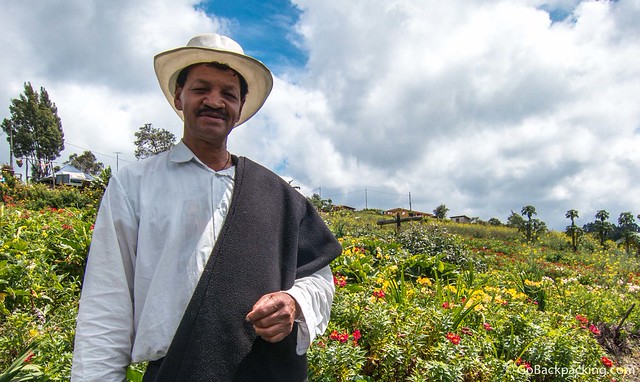 Don Joaquin Don Joaquin, another award-winning silletero, in his garden