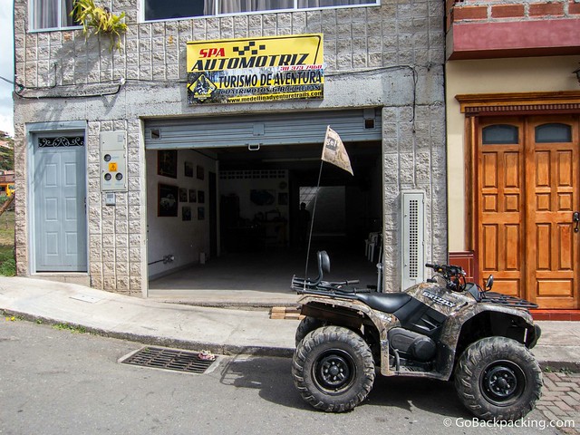 Adventure Trails in Guarne Outside the office of Adventure Trails in Guarne