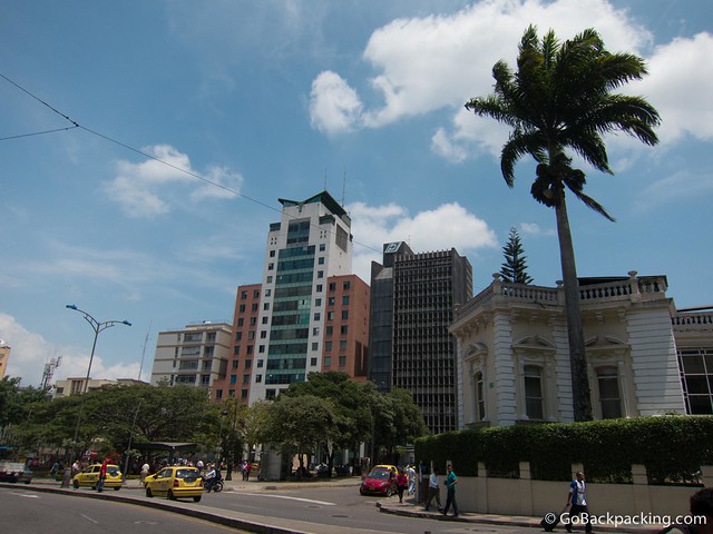 Parque Santander View toward Parque Santander in downtown Bucaramanga