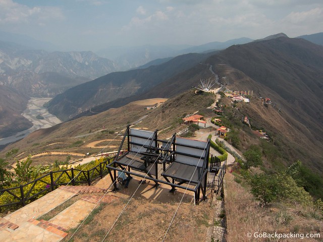 Parque Nacional del Chicamocha View of Parque Nacional del Chicamocha, located along a mountain ridge