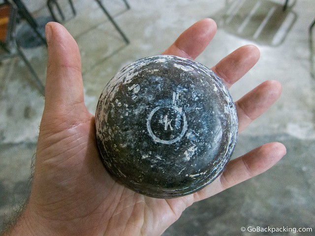 Tejo The heavy palm-sized puck, known as a