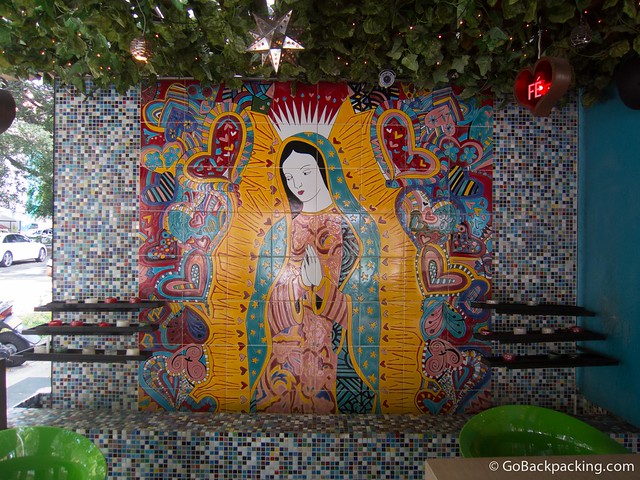 Mosaic Colorful mosaic, which must look amazing at night, when they light the candles