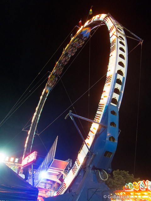 Fire Ball The Fire Ball ride is the only one to get fully inverted