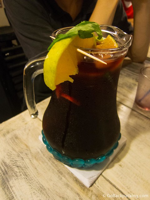 Pitcher of sangria Pitcher of sangria