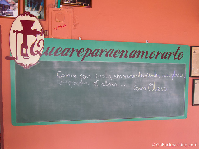 Quote "To eat with gusto, without remorse, with pleasure, fattens the soul."