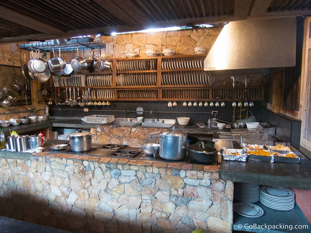Kitchen I love the rustic, yet organized look of the open kitchen
